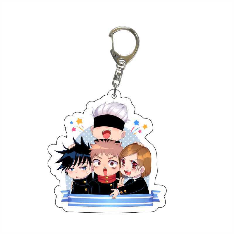 Jujutsu Kaisen Anime Keychain Satoru Gojo Yuji Itadori Megumi Fushiguro Nobara Kugisaki Backpack High Quality Gift Pendant Cosplay