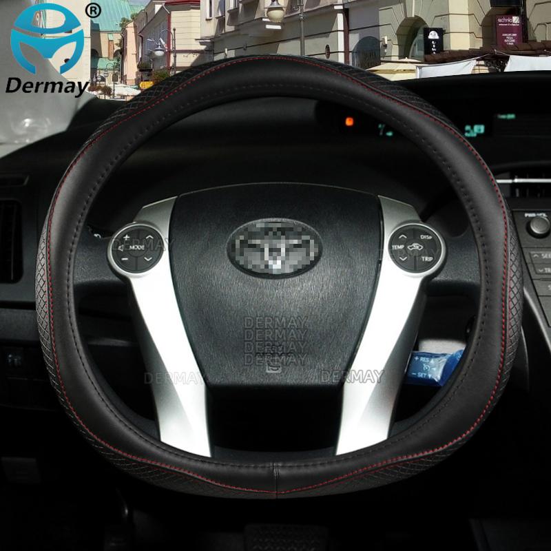 

Для Toyota Prius 30 20 Prime Prius V Prius C натуральная кожа автомобильный чехол на руль высокого качества авто