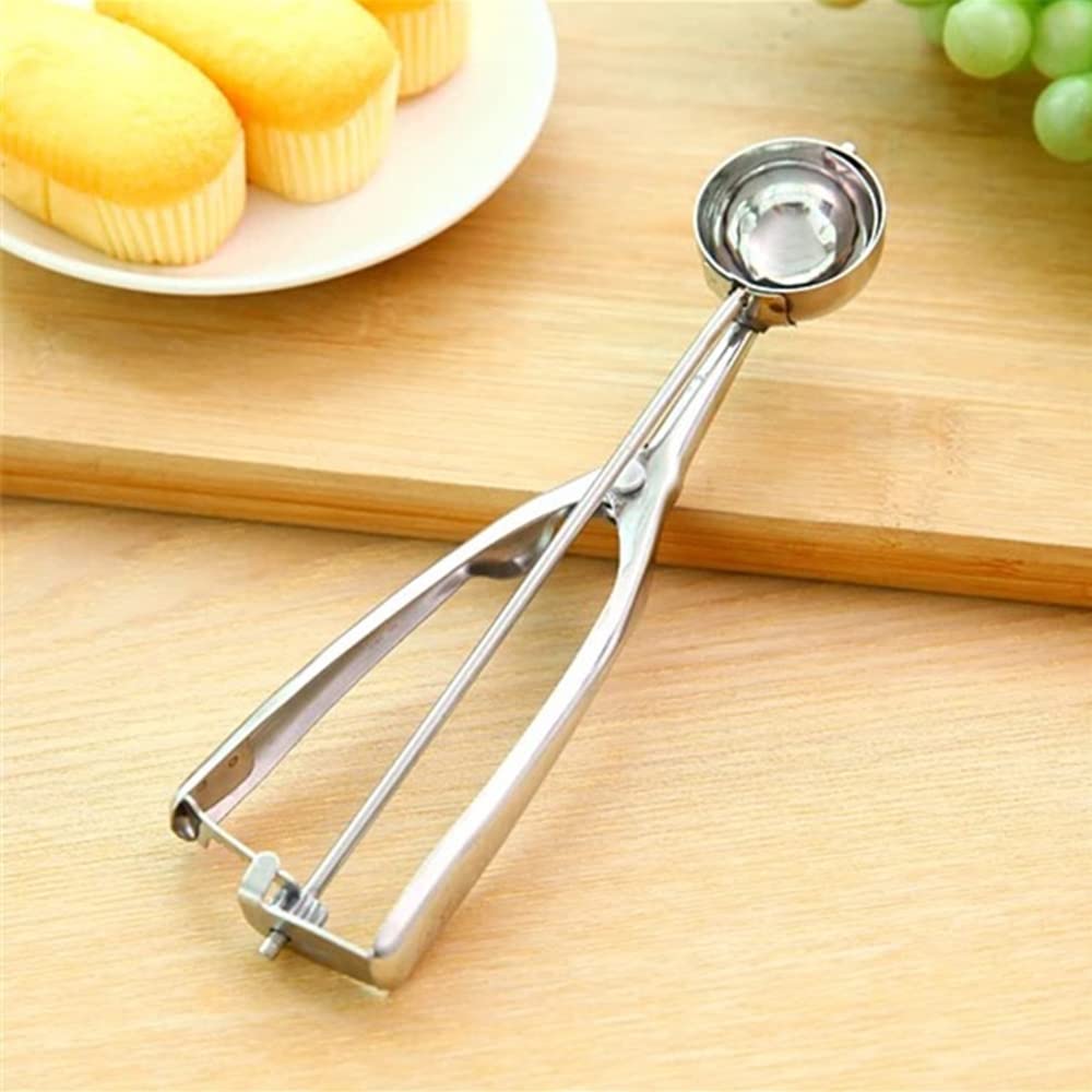 Stainless steel ice cream easy to and available in three sizes for kitchens and restaurants scoop, clean, (40mm)