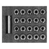 20pcs Wheel Lug Nuts M14x1.5 Thread 2in Height T304 Stainless Steel Anti Corrosion Locking Lug Nuts