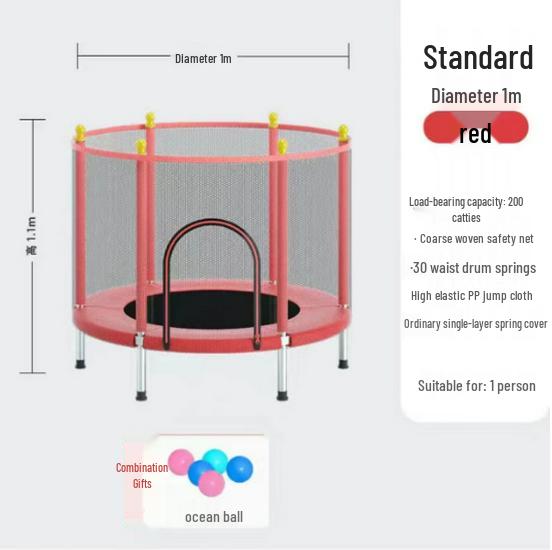Indoor Children s Trampoline with Safety Net for Home Use