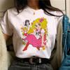 Women's T-shirt Casual Round Neck Short Sleeved Women's Fashionable Loose Short Sleeved Trendy Clothing Tops