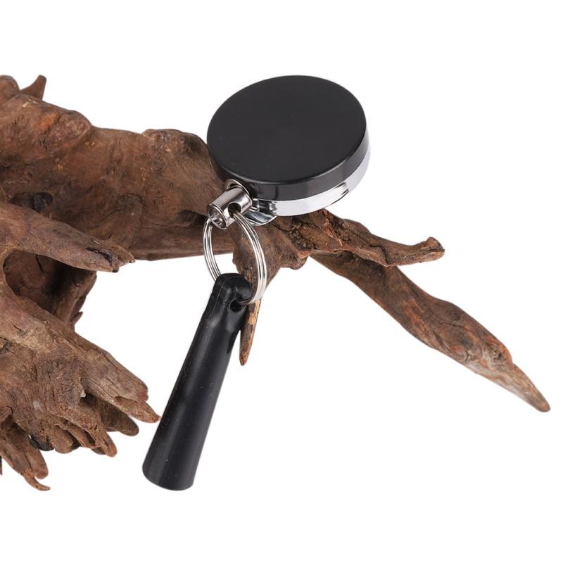 Suport de creion retractabil din oțel inoxidabil, din silicon, din ABS, anti-pierdere frânghie, breloc, clemă pentru curea