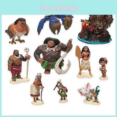 10 ks Akční figurka Moana Hračky Panenky Roztomilé PVC Dětský dárek Pro Kreativní Hraní Dekorace