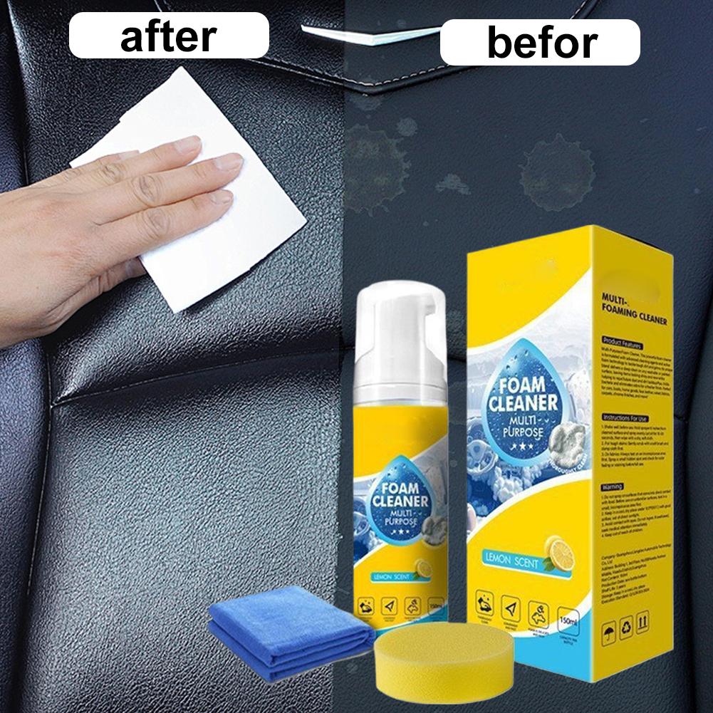 Multifunctional Foam Cleaner Car Interior Leather Seat Cleaner Powerful Decontamination Leather Coating Agent For Car Interior