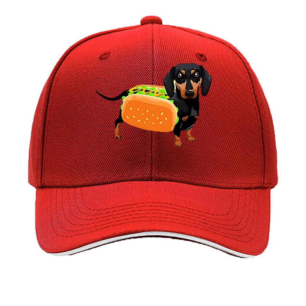 Hot Dog Shaped Dog Fabric Party Costume Hip Hop Hat Fashion Outdoor Sports Sandwich Baseball Cap