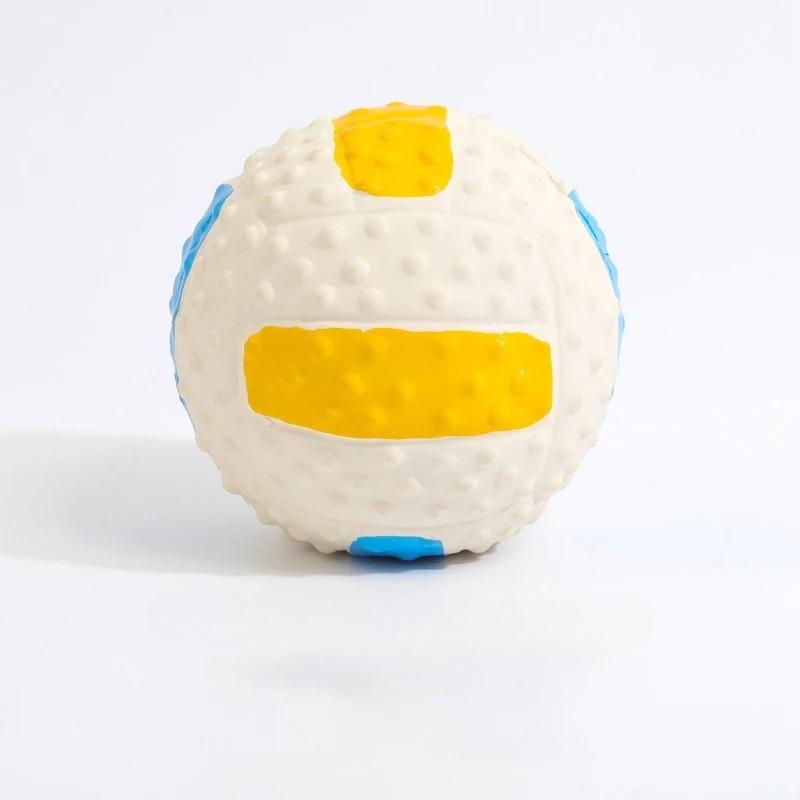 Dog Latex Vocal Toys Teething Chewing Boredom Rugby Soccer Small Dogs Teddy Training Pet Supplies
