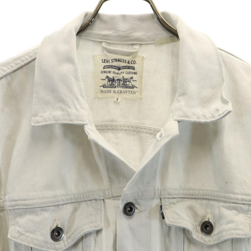 Levi's Big E Denim Jacket S White System Jeans Men's Used