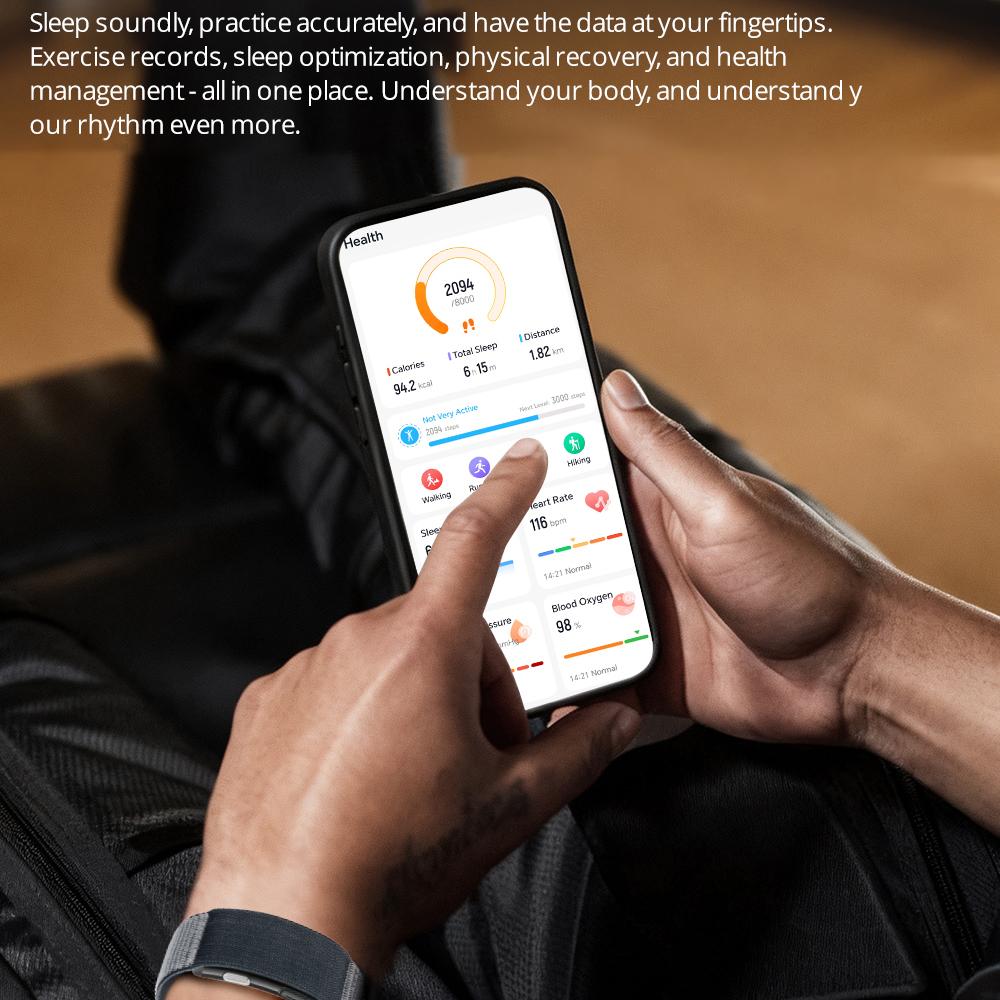 VALDUS 2026 New VITRO NO Screen Smart Bracelet ECG SOS Heart Rate Blood Pressure Sports Fitness Waterproof Screenless Smartwatch