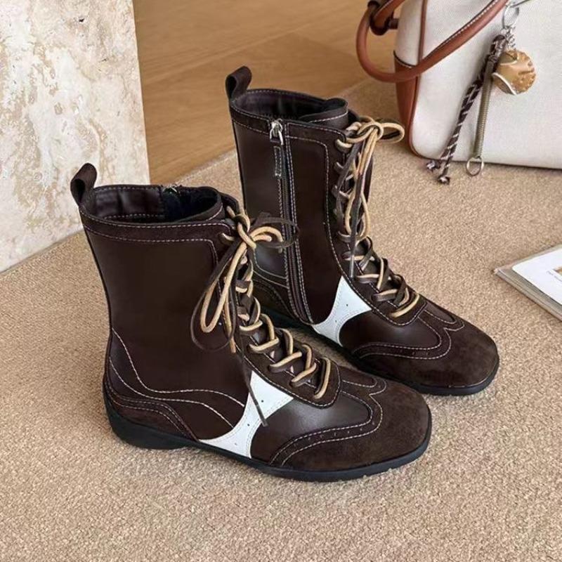 Fashion Women's Boots 2025 Summer Mid Tube Platform High Top Casual