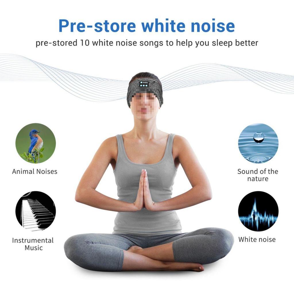 Bluetooth Sports Headband: Wireless Headphones for Running, Fitness, Yoga & Sleep