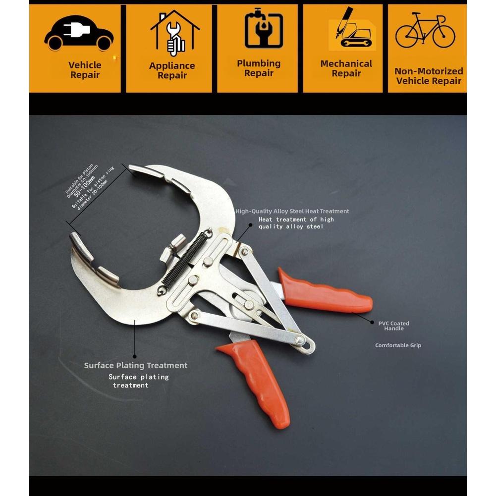 Alloy Steel Ring Expander Compressor Pliers With PVC Handle For Vehicle Pipe Appliance Mechanical Repair Tool