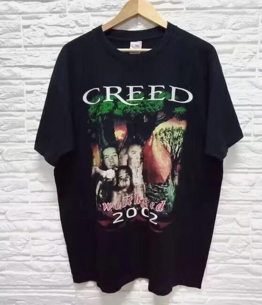 Vintage tour 2002 creed band t-shirt gift for fan shirt