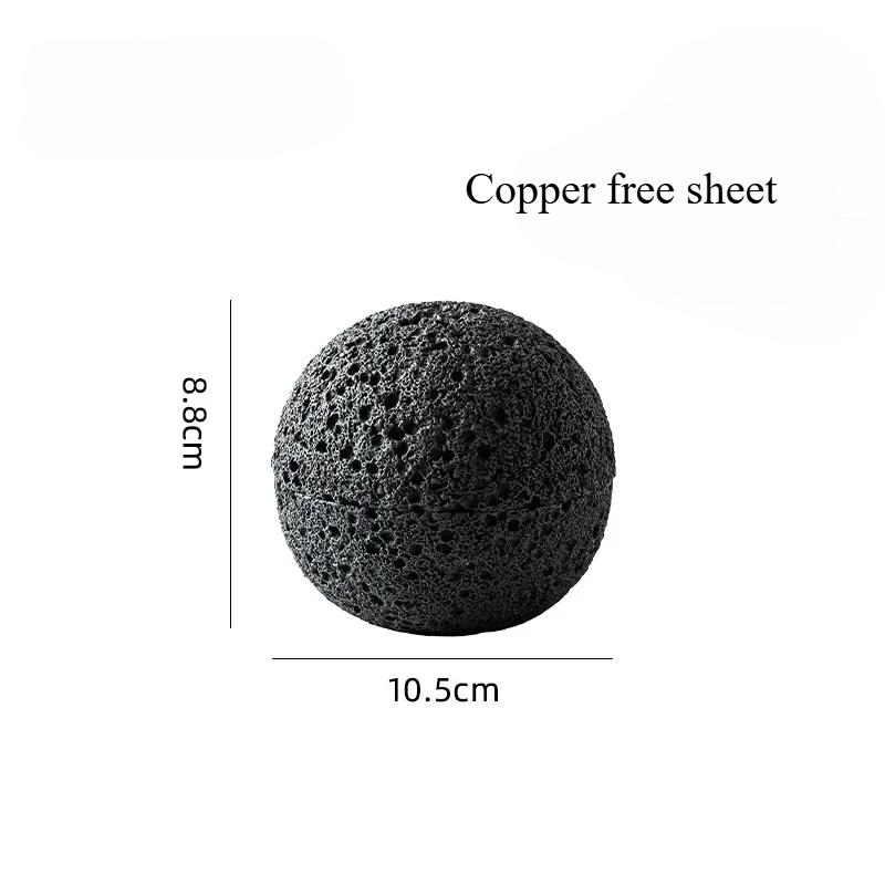 Talíře a misky planetárního tvaru v průmyslovém stylu, talíře a nádobí z mikrocementového meteoritu, japonská jídelní sada