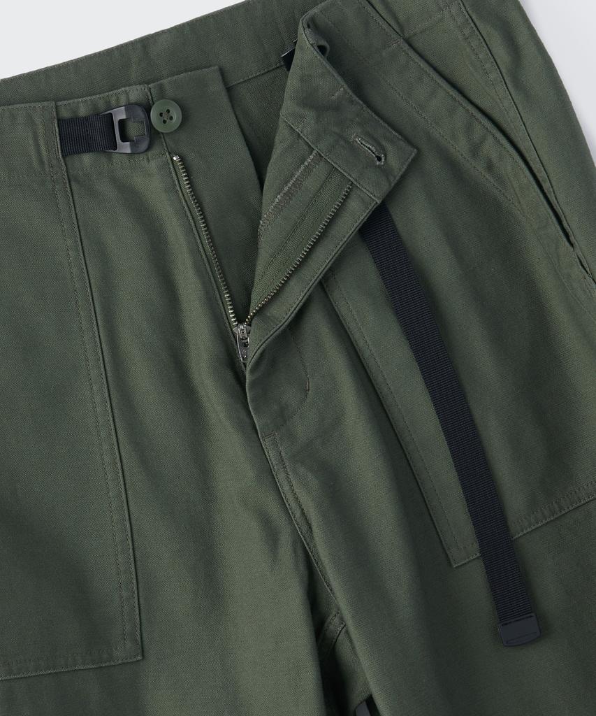 MUSINSA STANDARD Back Satin Wide Belted Fatigue Pants [Khaki]