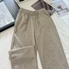 Women's 2025 Spring & Autumn Soft Knit Sequin Rhinestone Wide-Leg Trousers