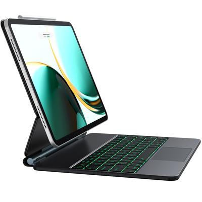 CHESONA Magic iPad Air 13 İnç Klavye 7 Renk Arkadan Aydınlatmalı Magic Bluetooth Hover Stand Kablosuz Klavye iPad 6. Nesil Nesil Nesil