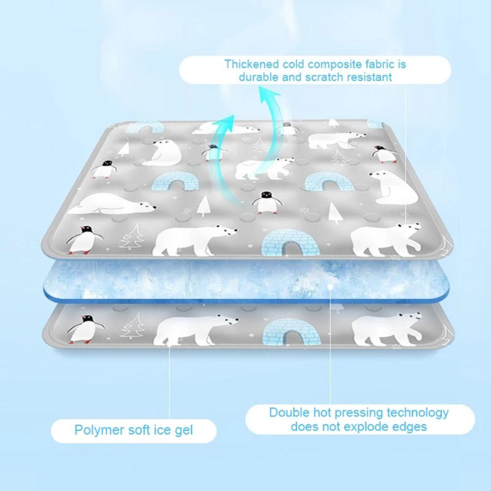 Cool Pet Cooling Mat Self Added Water Pet Ice Cushion Floor Mat Dog Cold Bed Mat Kitten Sofa