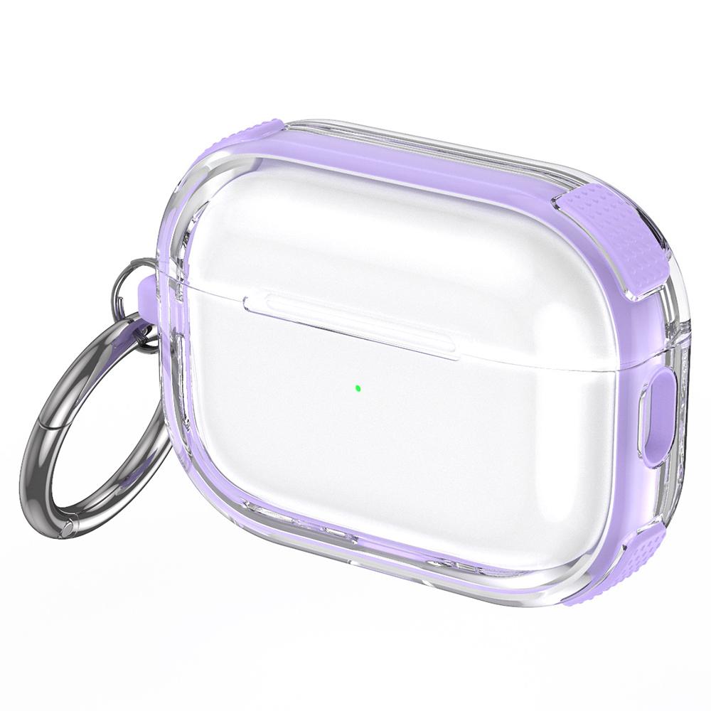 Apple AirPods Pro tokhoz karabinerrel, kontrasztos színű TPU fülhallgató védőtok