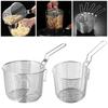 1Pcs 304 Stainless Steel Strainer Mesh with Handle Chip Filter Fryer New Deep Frying Basket