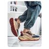 Men's Chunky Sole Sneakers Breathable Mesh Lace-Up Non-Slip Casual Platform Shoes