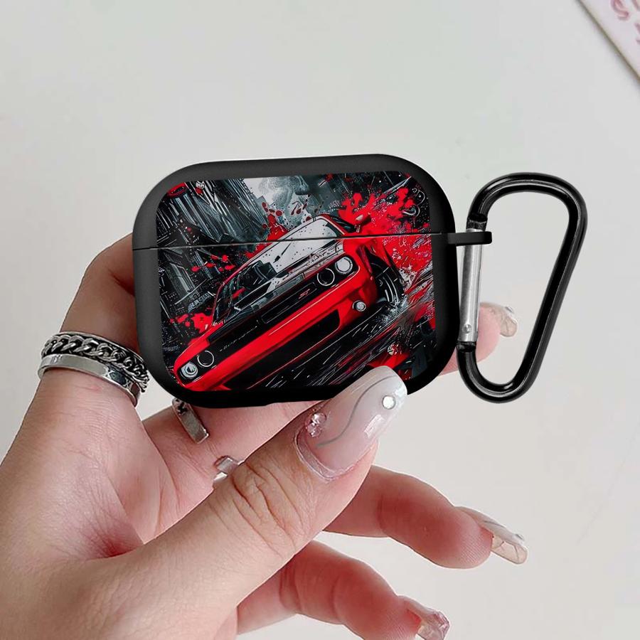 Красный Спортивный Автомобиль Чехол Для Airpods 4 1 Pro 2 3 Pro3 Pro2 Чехлы Для Наушников Обложка Airpods 1