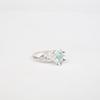 Natural Sky Blue Topaz Gemstone 925 Sterling Silver Jewelry Ring Gift For Women CZR-2-12