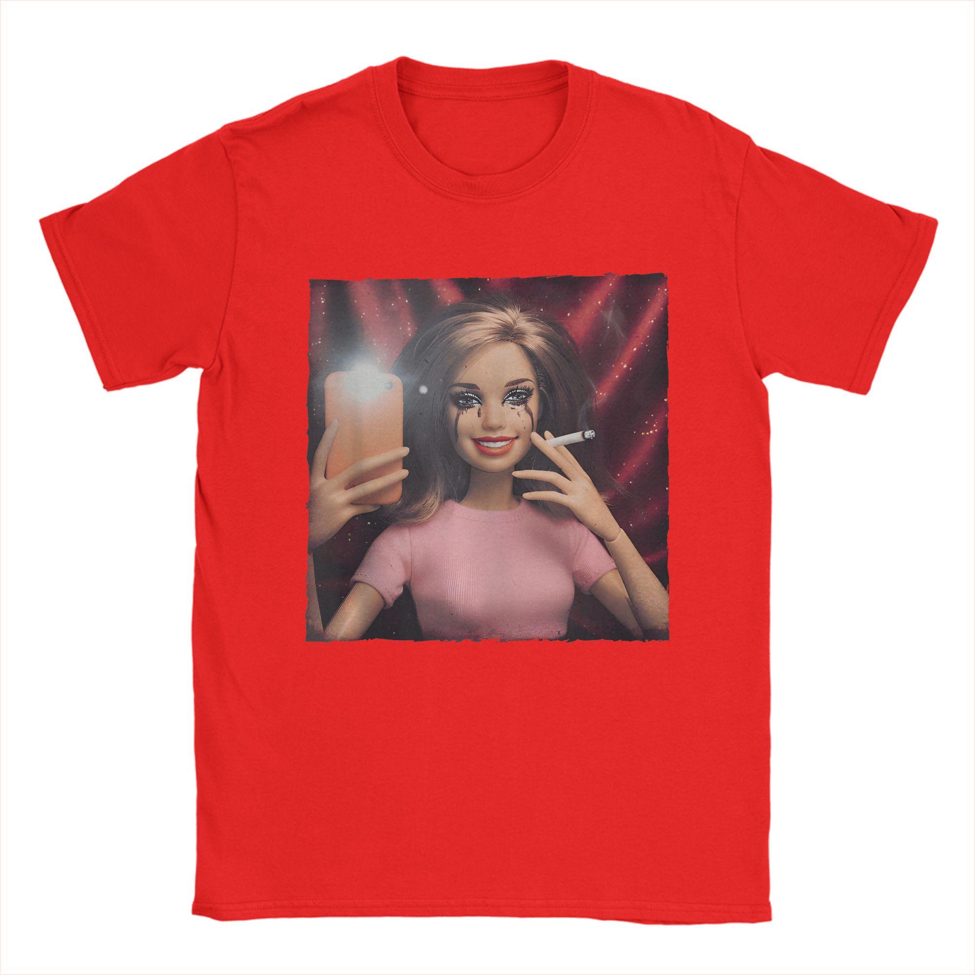 

Unisex TShirt Disgusted Doll Face Meme Vintage Pure Cotton Tees Short Sleeve Sarcasm Funny Humor Unhinged Gen Z T Shirt Clothes S