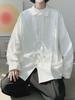 Men's Loose Fit Chinese Style Buttoned Long-Sleeve Shirt - Hanfu Tang Suit 