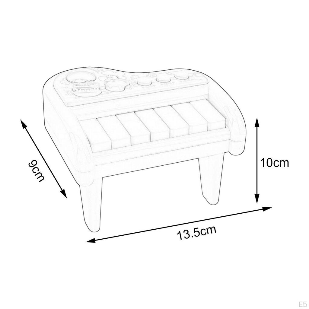 Baby Music Piano Toy Sensory Birthday Gift with Light Sounds Electronic for Boys