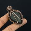 Abalone Shell 999 Copper Wire Wrapped Pendant, Handmade Gemstone Pendant Jewelry, Gifts For Wife Brand New Pendant