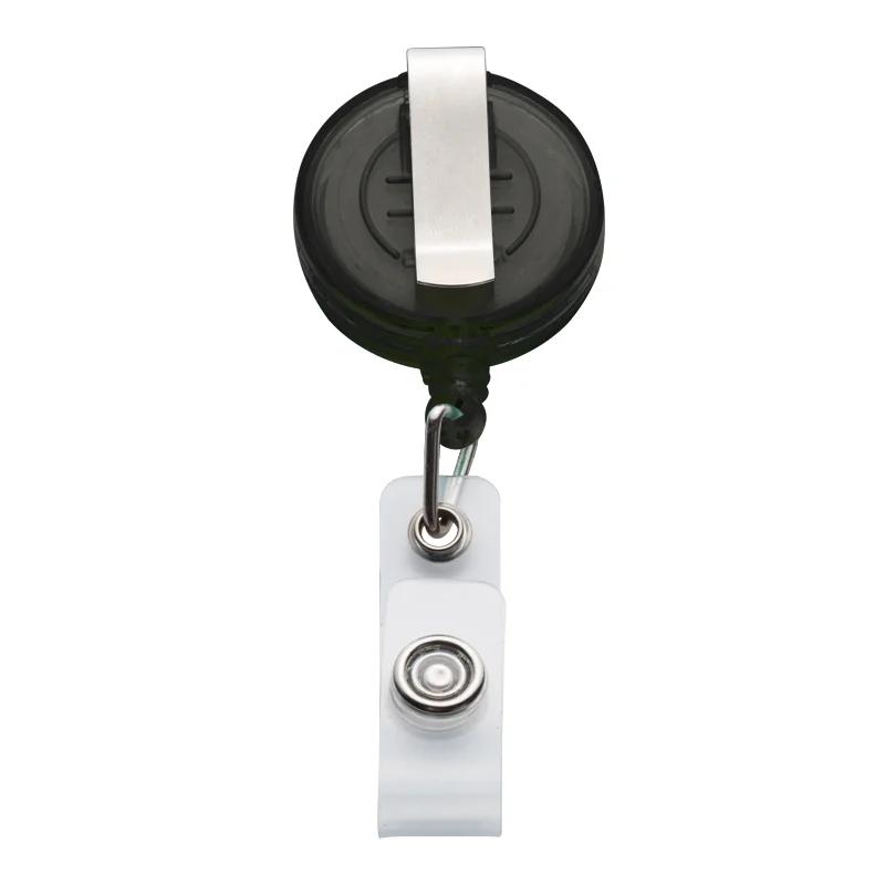 1pc Retractable Pull Badge Holders With Reel Clip Bus Credit Card Case Visit Door Identity Badge Cards Cover Credential Holder