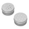 10PCS Dog Scent Training Boxes with 10 Soft Magnetic Stickers Hollow Hole Cover Aluminum Dog Nose Work Container