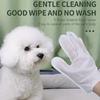 Pet wash free gloves cat shower wipes dog dry cleaning deodorization mittens tear marks removal foot wiping buttocks wiping mitt