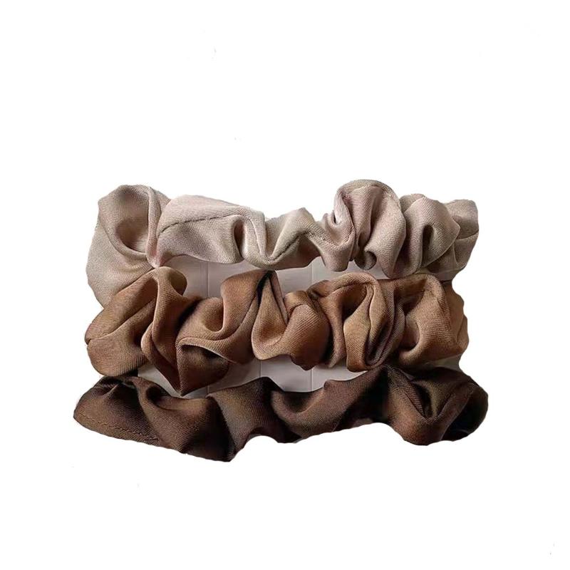 3/5Pcs Women Advanced Retro Large Intestine Headband Elastic Hair Rope Elegant Ponytail Headband Hair Accessory for Curly Hair All Hairstyles
