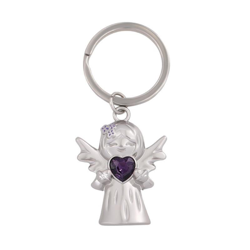 

Sweet Angel Heart Charm Keychain For Keys Backpacks Phones Symbol Of Sturdy Alloy For Gifting