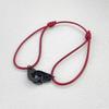 Adjustable Red Wax Rope Bracelet - Non-Fading Handcuff Style for Men and Women