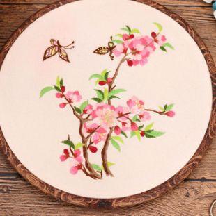 with Pattern and Instructions Crafts Cloth Arts Handmade Embroidery Kit Cloth Threads Tools Cross Stitch DIY Starter Suits