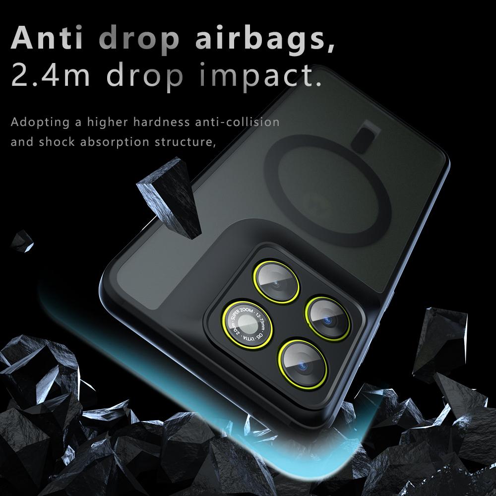 Case For Motorola Moto Edge 70 X70 Air Magnetic Wireless Charging TPU Frame Hard Plastic Translucent Matte Phone Cover Fundas