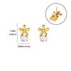 Titanium Steel Stud Earrings Female Pearl Flower Light Luxury High-end Sense Niche Temperament Non-fading Earrings Versatile Earrings