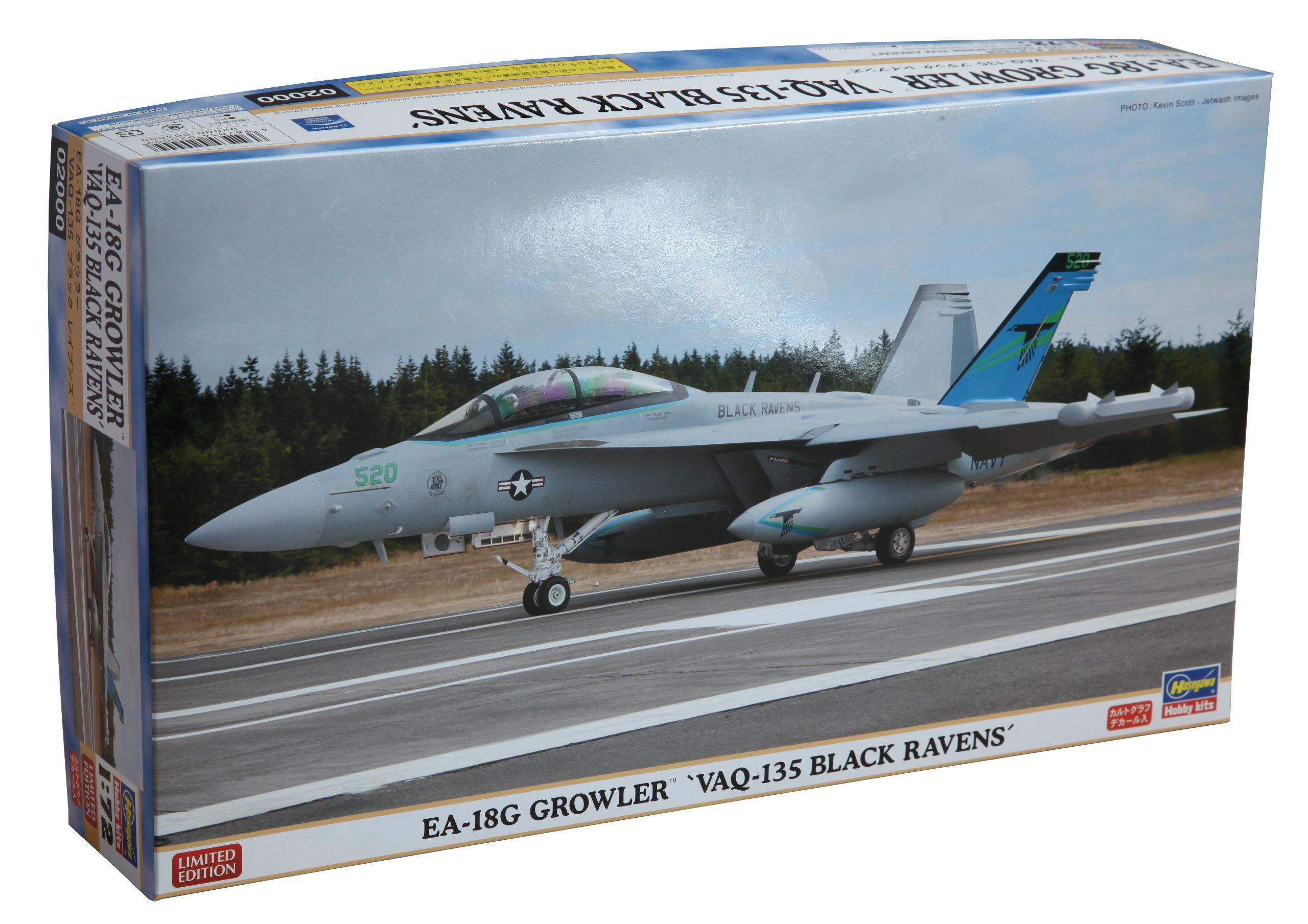 

Хасегава Гроулер Черные Вороны 1/72 EA-18G VAQ-135 чёрный
