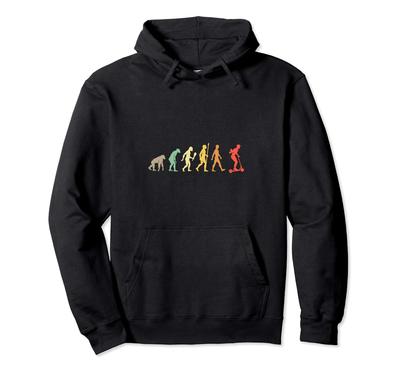 Scootering Scooter Evolution Present Vintage Stunt Scooter Hoodie