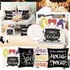 Halloween Throw  Cover Case Decorations 18 X 18 Inch Home Decorations Cushion Case For Sofa Couch Set Of 4