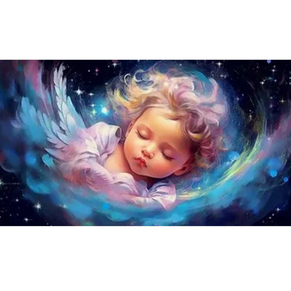 Angel Baby 5D Diamond Painting Belief Diamond Embroidery DIY Full Round Square Diamond Craft Wall Art Home Decoration Gift