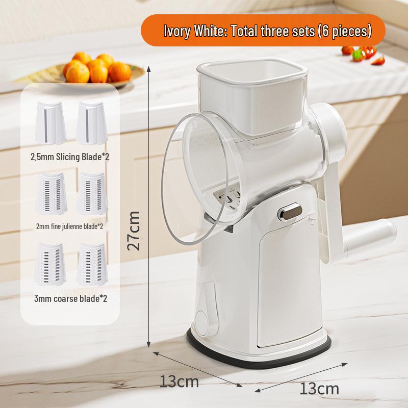 

Hand-Crank Multifunctional Vegetable Cutter & Slicer for Home Use