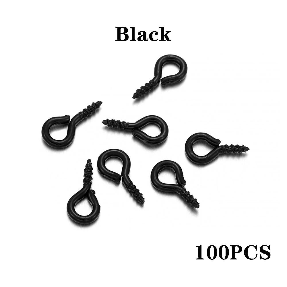 100-200Pcs Tiny Mini Eye Pins Screw Clasps Gold Connector Pendants Threaded Hooks For DIY Jewelry Making Findings Accessoies