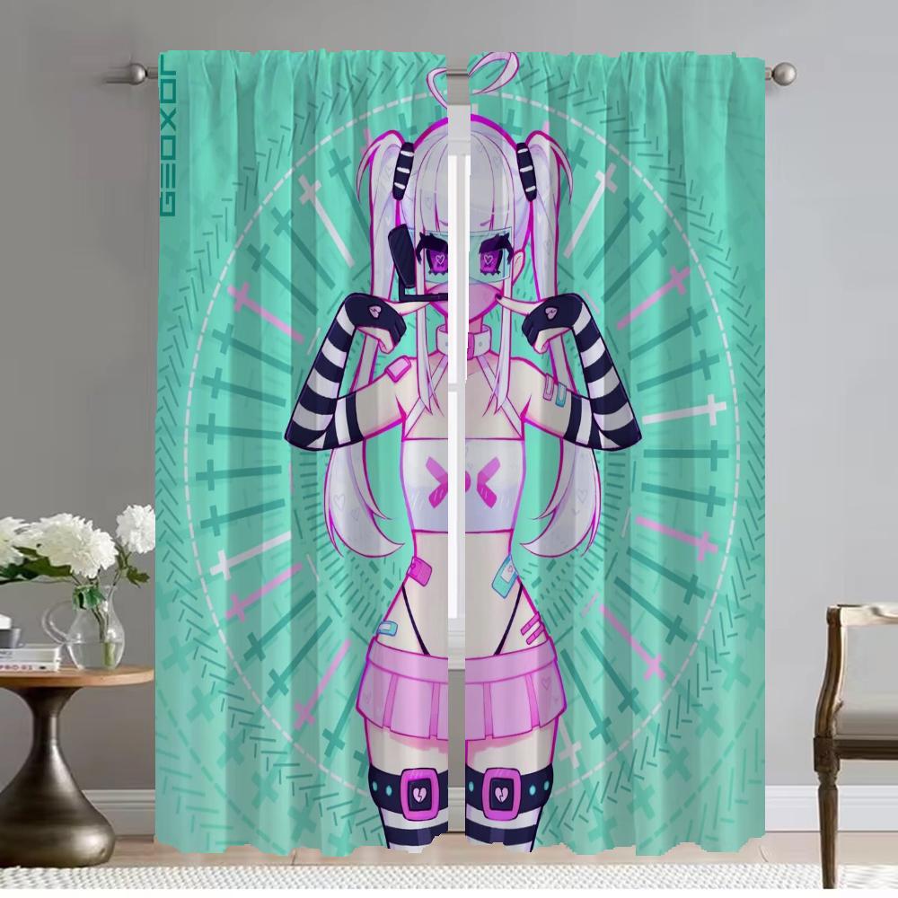 

Geoxor Moneko затемняющие шторы для гостиной занавески для домашнего интерьера шторы 2 шт разделительный тюль для спальни оттенки для ребенка W50xH70cmx2pcs-CL