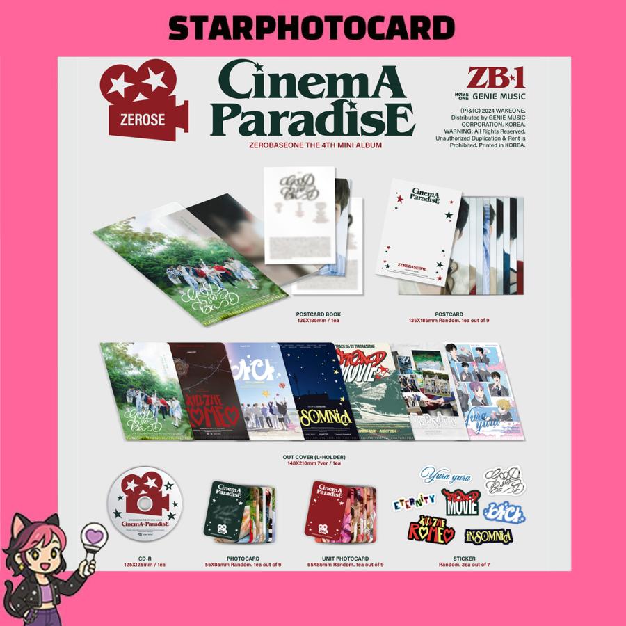 [READY STOCK] ZEROBASEONE The 4th Mini Album CINEMA PARADISE Zerose Ver.