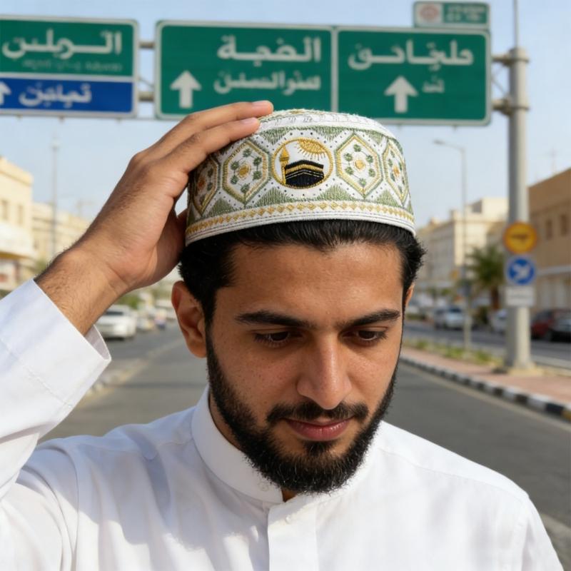 Bestickte jüdische Kippa Totenkopf-Abdeckung Traditionelles Design Leicht für religiöse Zeremonien und den täglichen Gebrauch