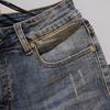 Summer Fashion Men's Hole Denim Shorts Jeans New In Blue Baggy Shorts for Men Jeans Pants